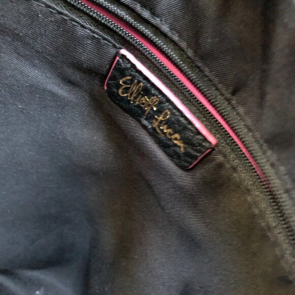 ELLIOTT LUCA Crossbody Purse Women's Black Leather Zipper Travel Shoulder Bag - Picture 9 of 11